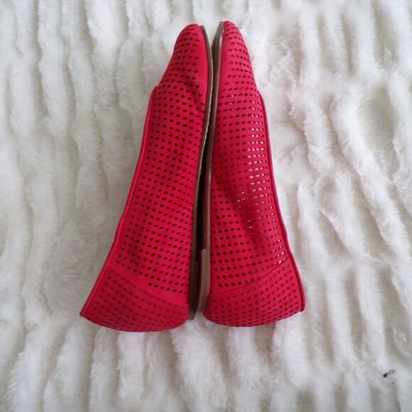 Eileen Fisher red ballet flats 7 - Picture 7 of 11